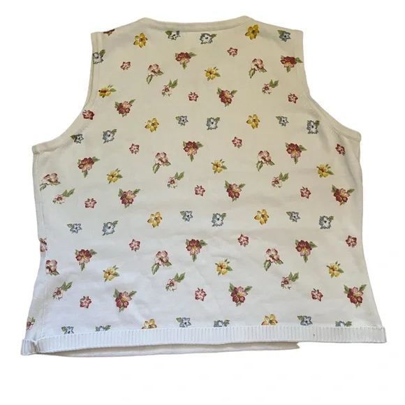 Tommy Hilfiger Sleeveless 100% Cotton Floral Shirt! - Picture 2 of 4